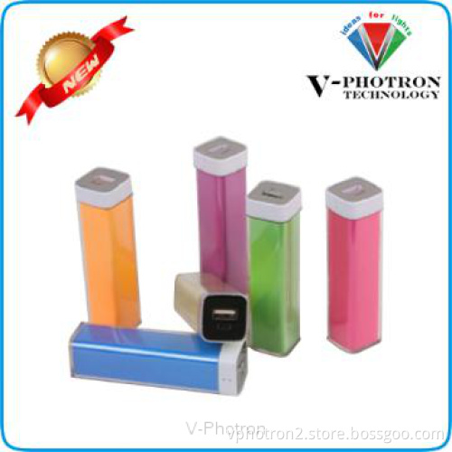 Many lipstick style of 2600mah power bank for mobile phone